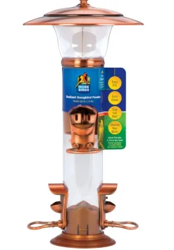 More Birds Radiant Wild Bird 1.5 lb. Plastic Tube Seed Feeder 4