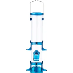 More Birds Wild Bird 3.1 lb Polycarbonate Large Tube Bird Feeder 6 ports