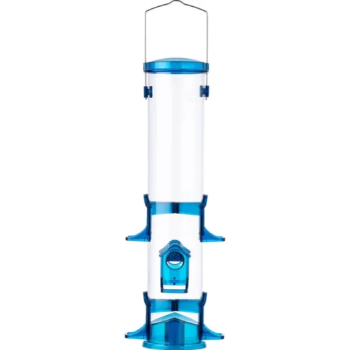 More Birds Wild Bird 3.1 lb Polycarbonate Large Tube Bird Feeder 6 ports