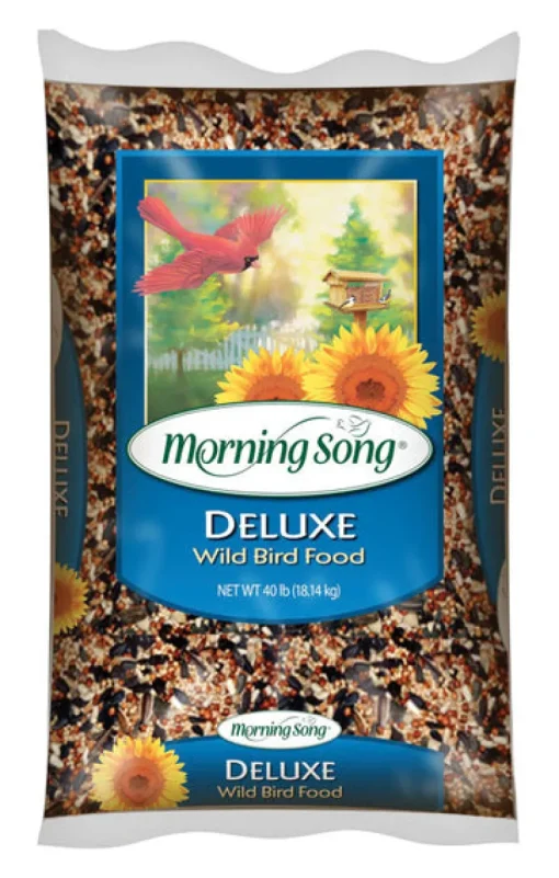 Morning Song Deluxe Assorted Species Black Oil Sunflower Wild Bird Food 40 lbs.