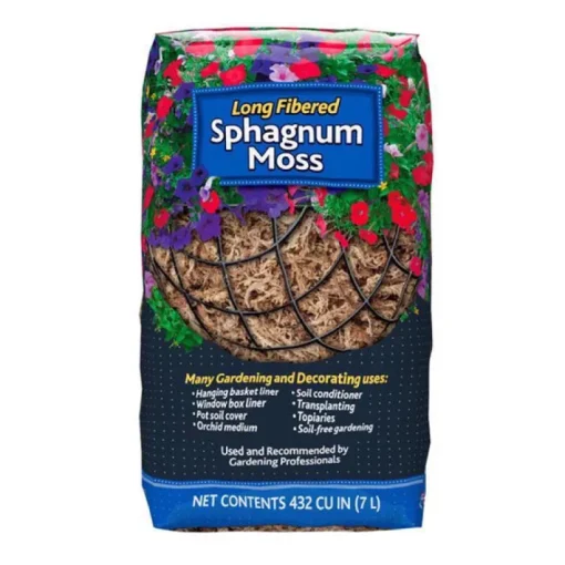 Mosser Lee Gray Long Fibered Indoor/Outdoor Organic Sphagnum Moss 432 cu. in.
