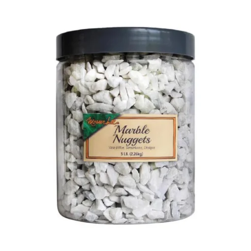 Mosser Lee Marble Nuggets White Decorative Stone 5 Lb.