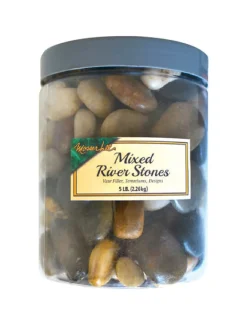 Mosser Lee Mixed River Stones Assorted Vase Filler 5 Lb.