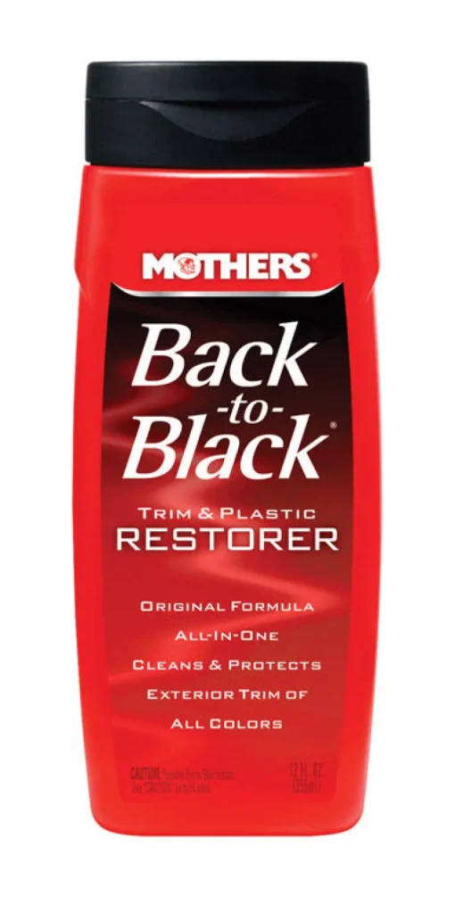Mothers Back-To-Black Plastic and Trim Restorer Liquid 12 oz