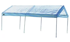 Moto Shade Polypropylene 6 Leg Carport Canopy 9.7 in. H x 10 ft. W x 20 ft. L