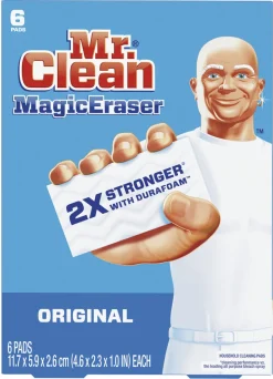 Mr Clean 79009 4.6 X 2.3 X 1 Magic Eraser Original 6 Count