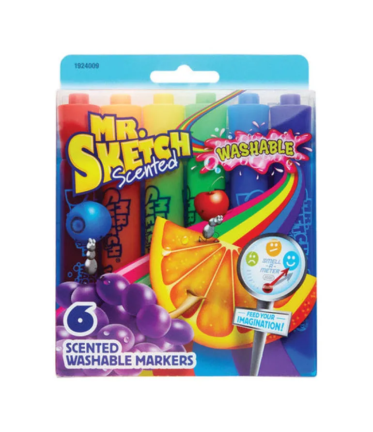 Mr. Sketch Neon Color Assorted Chisel Tip Scented Markers 6 pk (Pack of 8)