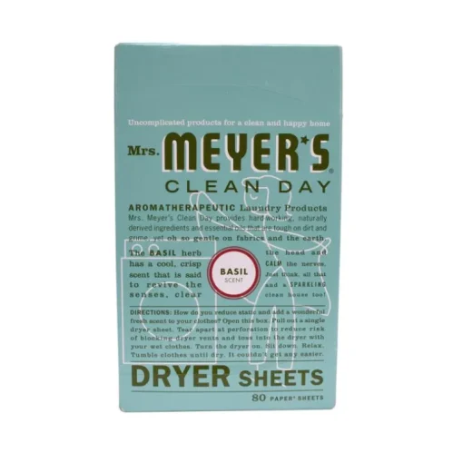 Mrs. Meyer's Clean Day Basil Scent Fabric Softener Sheets 80 pk