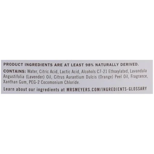 Mrs. Meyer's Clean Day Lavender Scent Toilet Deodorizer and Cleaner 24 oz. Liquid