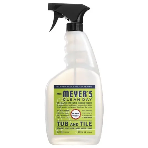 Mrs. Meyer's Clean Day Lemon Verbena Scent Tub and Tile Cleaner 33 oz. Trigger Spray Bottle (Pack of 6)