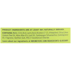 Mrs. Meyer's Clean Day Lemon Verbena Scent Toilet Deodorizer and Cleaner 24 oz. Liquid