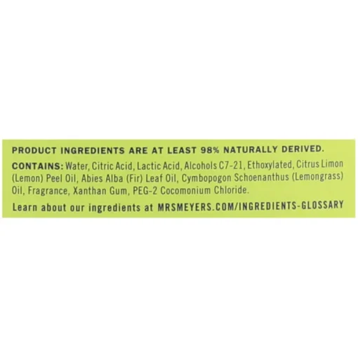 Mrs. Meyer's Clean Day Lemon Verbena Scent Toilet Deodorizer and Cleaner 24 oz. Liquid