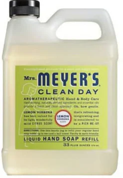Mrs. Meyer's Clean Day Lemon Verbena Scent Liquid Hand Soap 33 oz. (Pack of 6)