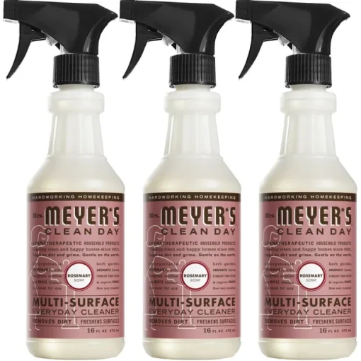 Mrs. Meyer's Clean Day Rosemary Scent Organic Multi-Surface Cleaner, Protector and Deodorizer Liquid (Pack of 6)