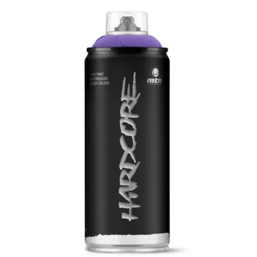 MTN Hardcore Gloss Anonymous Violet Spray Paint 11 oz (Pack of 6).