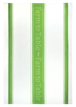 Mu Kitchen Green Cotton Farm to Table Kitchen Towel 1 pk