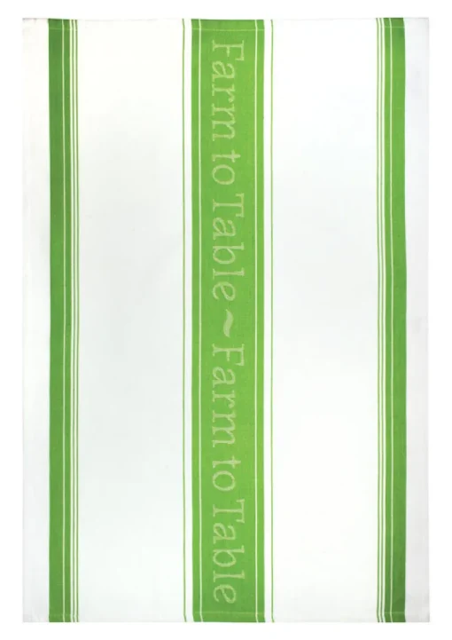 Mu Kitchen Green Cotton Farm to Table Kitchen Towel 1 pk