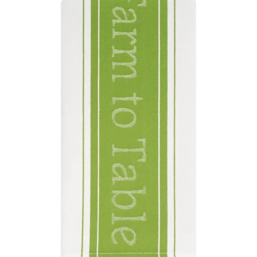 Mu Kitchen Green Cotton Farm to Table Kitchen Towel 1 pk