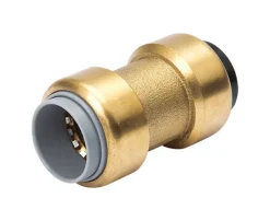 Mueller ProLine Push to Connect 1/2 in. Push T X 1/2 in. D PB Brass Coupling