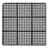 Multy Home 3 ft. W X 3 ft. L Black Flow-Through Polyester/Vinyl Anti-Fatigue Mat