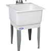 Mustee Utilatub 23 in. W X 25 in. D Single Polypropylene Laundry Tub