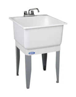 Mustee Utilatub 23 in. W X 25 in. D Single Polypropylene Laundry Tub