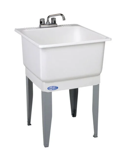 Mustee Utilatub 23 in. W X 25 in. D Single Polypropylene Laundry Tub