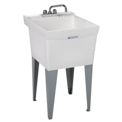 Mustee Utilatub 20 in. W X 24 in. D Single Thermoplastic Utility Tub Kit