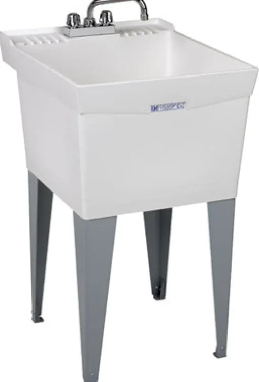 Mustee Utilatub 20 in. W X 24 in. D Single Thermoplastic Utility Tub Kit