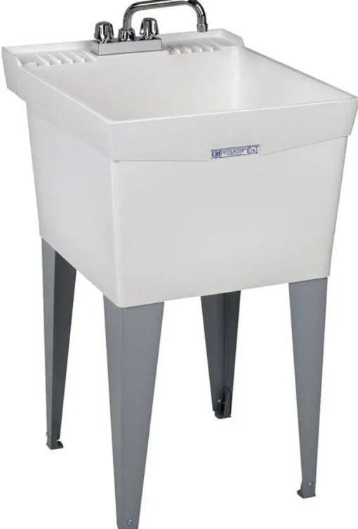 Mustee Utilatub 20 in. W X 24 in. D Single Thermoplastic Utility Tub Kit