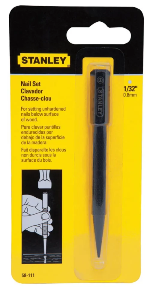 Nailset 1/32" Stanley (Pack Of 6)