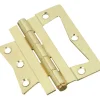 National Hardware 4 in. L Brass Steel Cabinet Hinge 2 pk