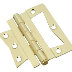 National Hardware 4 in. L Brass Steel Cabinet Hinge 2 pk