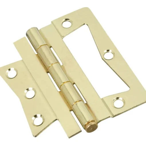 National Hardware 4 in. L Brass Steel Cabinet Hinge 2 pk