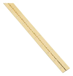 National Hardware 30 in. L Brass-Plated Continuous Hinge 1 pk