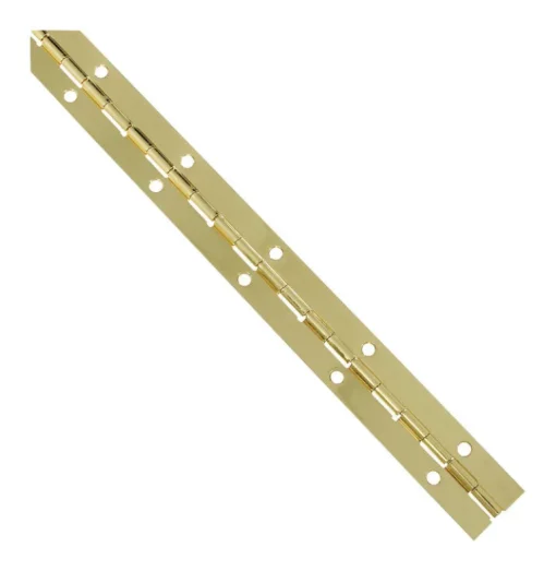 National Hardware 12 in. L Brass-Plated Continuous Hinge 1 pk