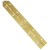 National Hardware 12 in. L Brass-Plated Continuous Hinge 1 pk