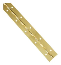 National Hardware 12 in. L Brass-Plated Continuous Hinge 1 pk