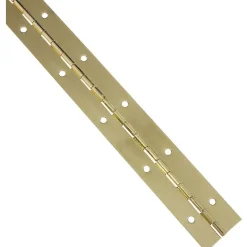 National Hardware 12 in. L Brass-Plated Continuous Hinge 1 pk