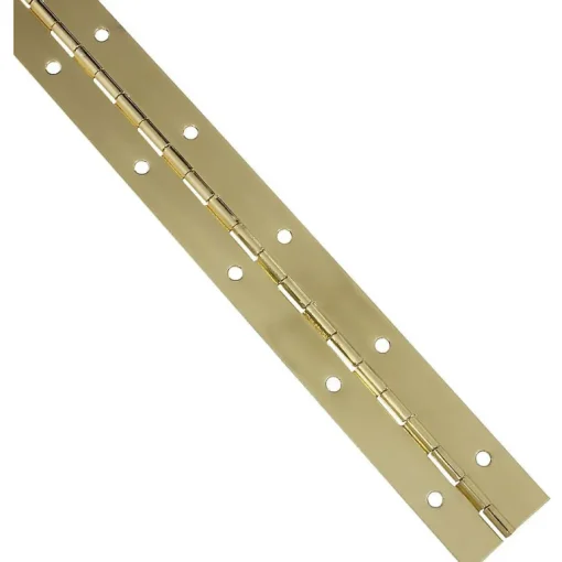 National Hardware 12 in. L Brass-Plated Continuous Hinge 1 pk