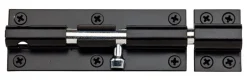 National Hardware 6 in. L Black Steel Heavy Duty Barrel Bolt 1 pk