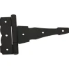 National Hardware 6 in. L Black Steel Ornamental T Hinge 1 pk
