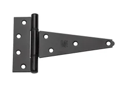 National Hardware 6 in. L Black Extra Heavy Duty T-Hinge 2 pk