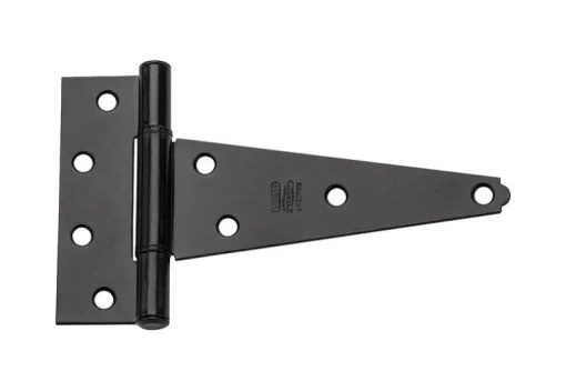 National Hardware 6 in. L Black Extra Heavy Duty T-Hinge 2 pk