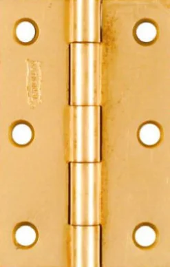 National Hardware 3 in. L Brass Narrow Hinge 2 pk