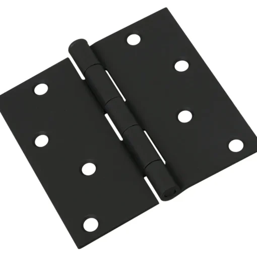 National Hardware 4 in. L Black Door Hinge 1 pk