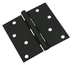 National Hardware 4 in. L Black Door Hinge 1 pk