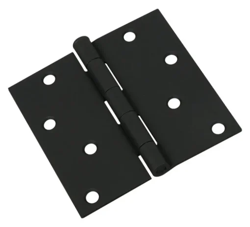 National Hardware 4 in. L Black Door Hinge 1 pk