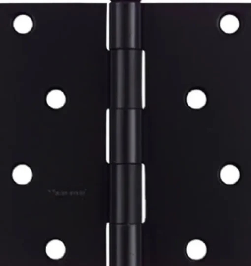 National Hardware 4 in. L Black Door Hinge 1 pk