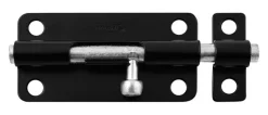 National Hardware 4 in. L Black Steel Barrel Bolt 1 pk